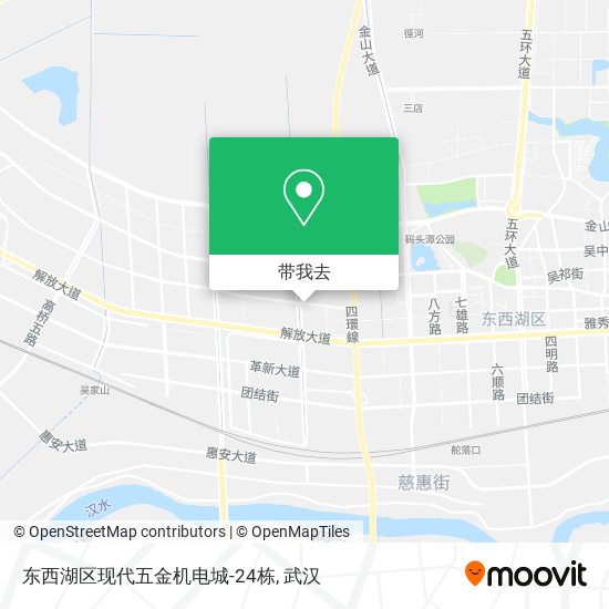 东西湖区现代五金机电城-24栋地图