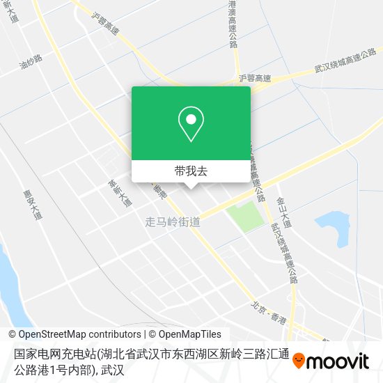 国家电网充电站(湖北省武汉市东西湖区新岭三路汇通公路港1号内部)地图