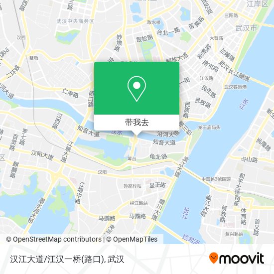 汉江大道/江汉一桥(路口)地图