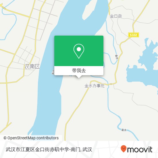 武汉市江夏区金口街赤矶中学-南门地图