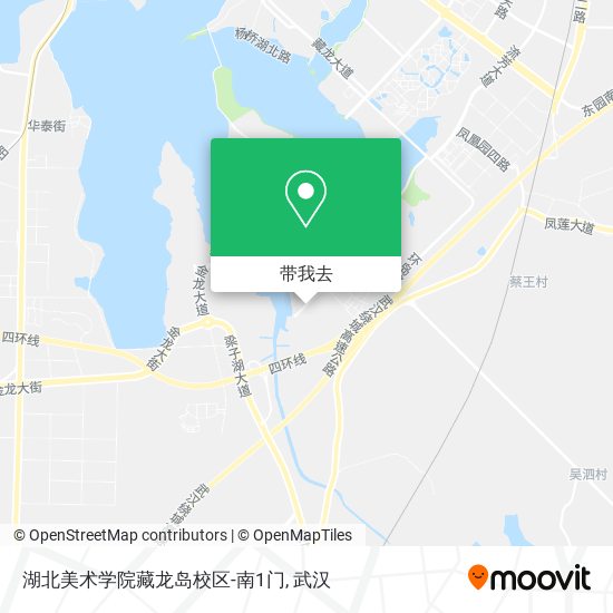 湖北美术学院藏龙岛校区-南1门地图