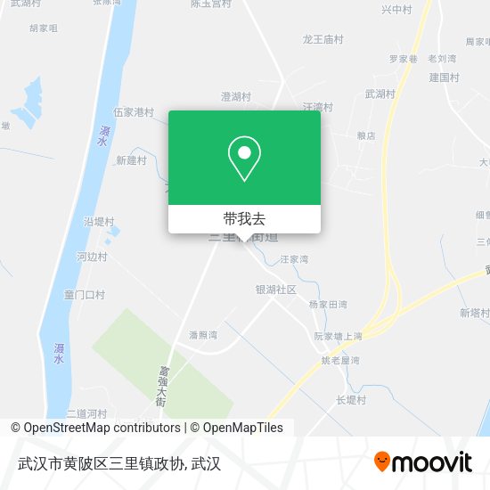 武汉市黄陂区三里镇政协地图