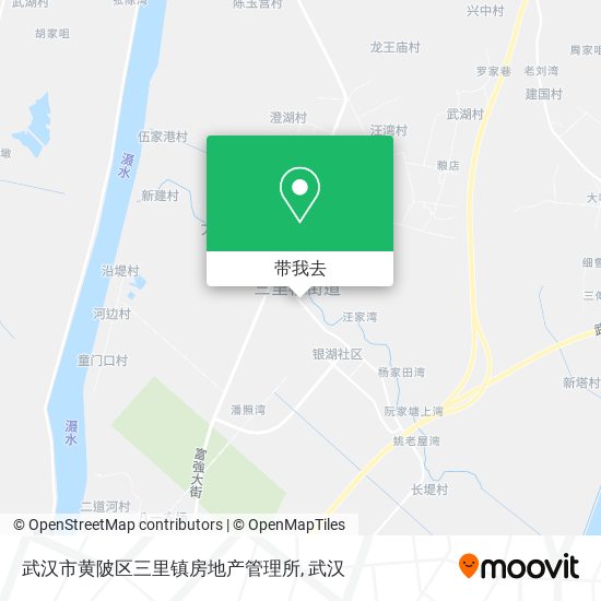 武汉市黄陂区三里镇房地产管理所地图