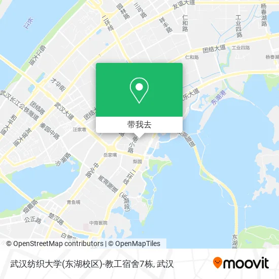 武汉纺织大学(东湖校区)-教工宿舍7栋地图