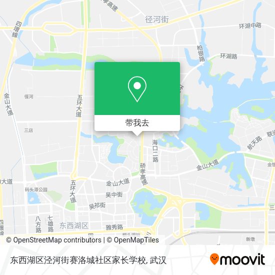 东西湖区泾河街赛洛城社区家长学校地图