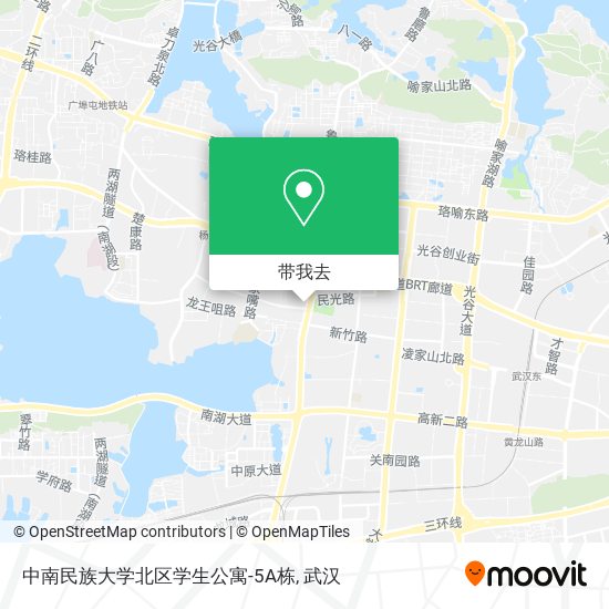 中南民族大学北区学生公寓-5A栋地图