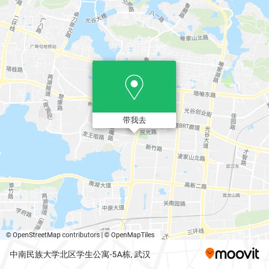 中南民族大学北区学生公寓-5A栋地图