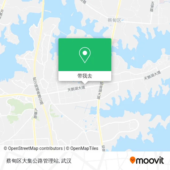 蔡甸区大集公路管理站地图
