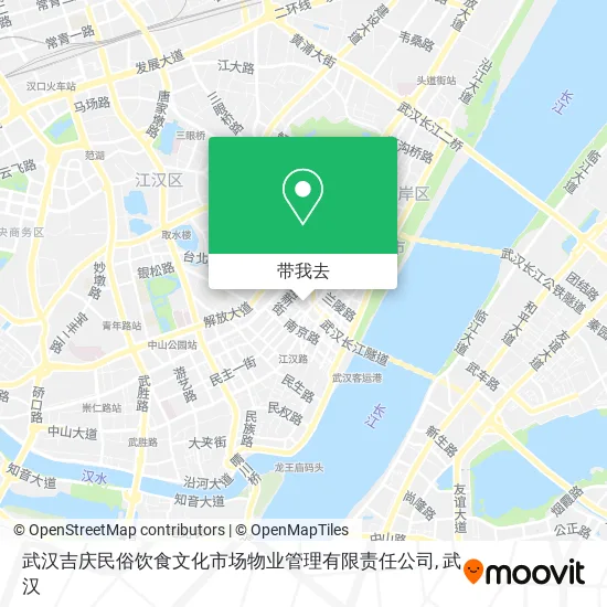 武汉吉庆民俗饮食文化市场物业管理有限责任公司地图