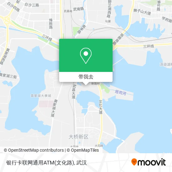 银行卡联网通用ATM(文化路)地图
