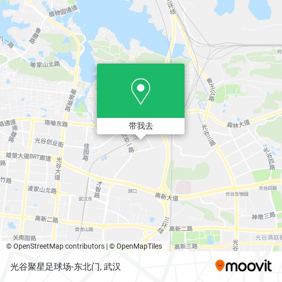 光谷聚星足球场-东北门地图