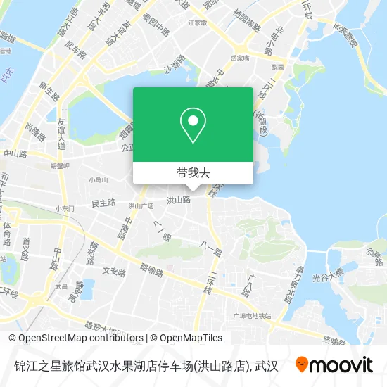 锦江之星旅馆武汉水果湖店停车场(洪山路店)地图