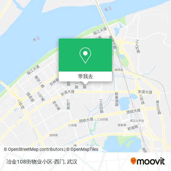 冶金108街物业小区-西门地图