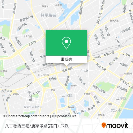 八古墩西三巷/唐家墩路(路口)地图