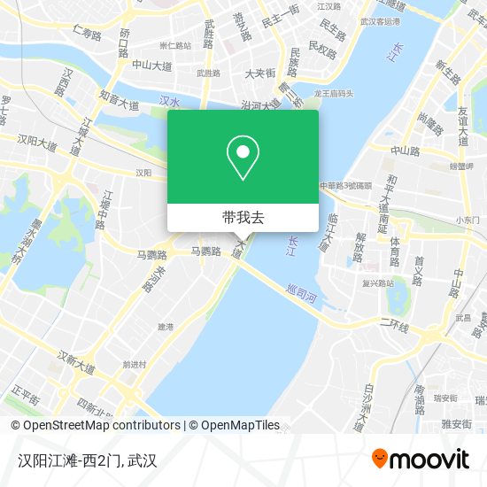 汉阳江滩-西2门地图