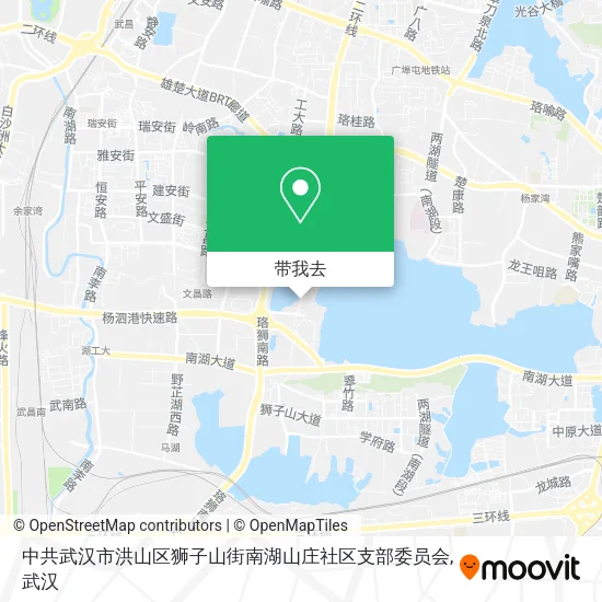 中共武汉市洪山区狮子山街南湖山庄社区支部委员会地图