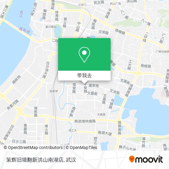 策辉旧墙翻新洪山南湖店地图