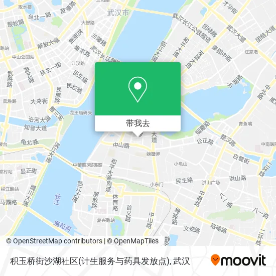 积玉桥街沙湖社区(计生服务与药具发放点)地图