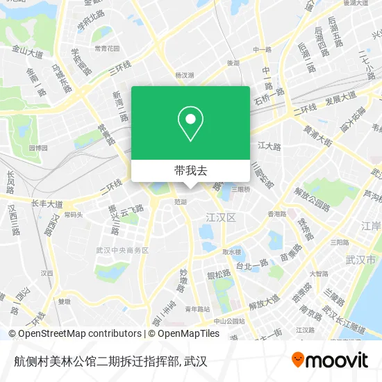 航侧村美林公馆二期拆迁指挥部地图