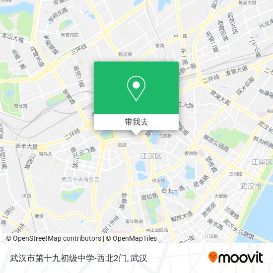 武汉市第十九初级中学-西北2门地图