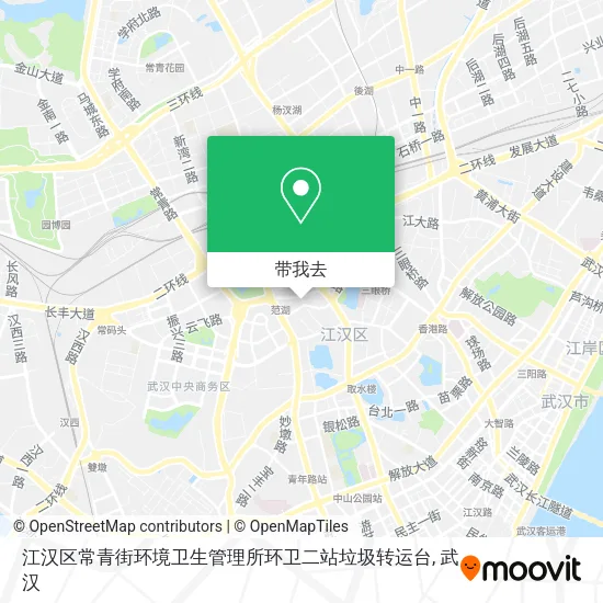 江汉区常青街环境卫生管理所环卫二站垃圾转运台地图
