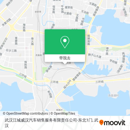 武汉江城威汉汽车销售服务有限责任公司-东北1门地图