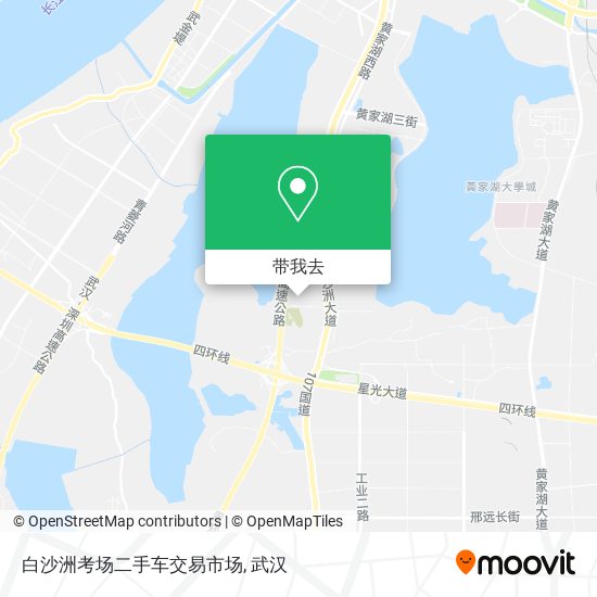 白沙洲考场二手车交易市场地图