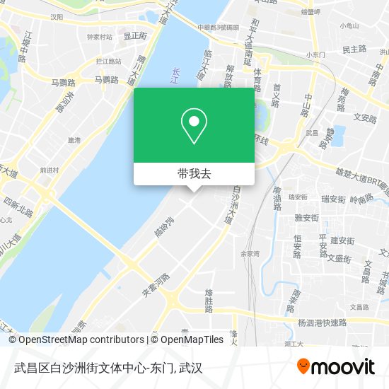 武昌区白沙洲街文体中心-东门地图