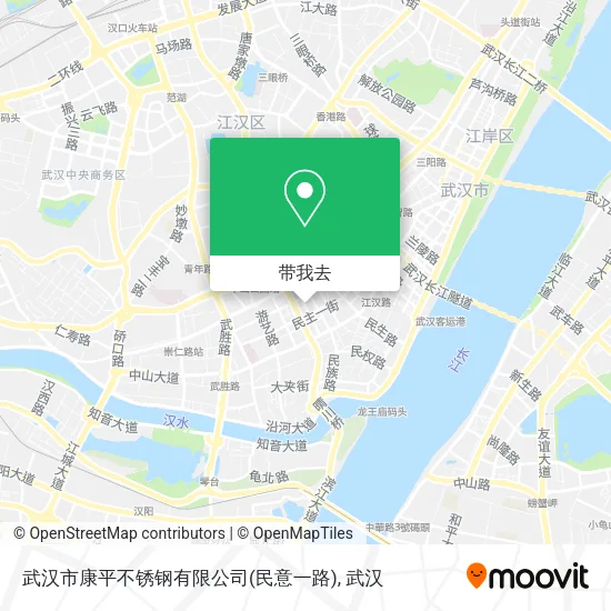 武汉市康平不锈钢有限公司(民意一路)地图