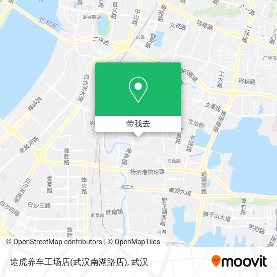 途虎养车工场店(武汉南湖路店)地图