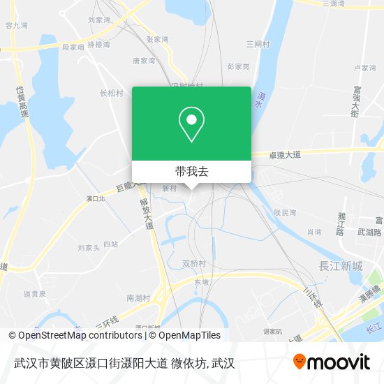 武汉市黄陂区滠口街滠阳大道 微依坊地图