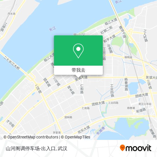 山河阁调停车场-出入口地图