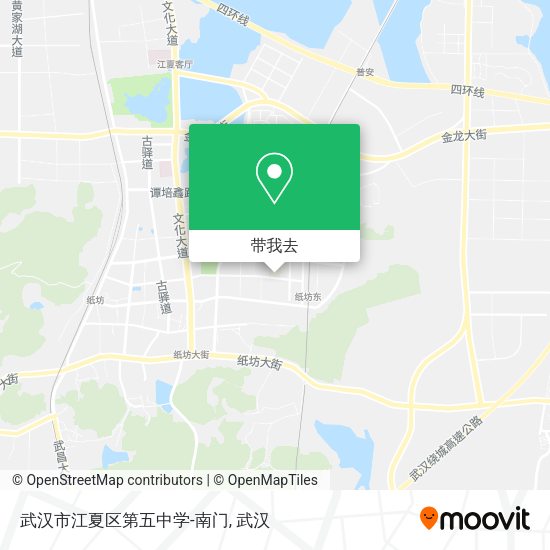 武汉市江夏区第五中学-南门地图