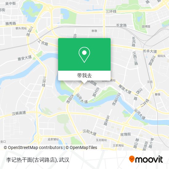 李记热干面(古词路店)地图