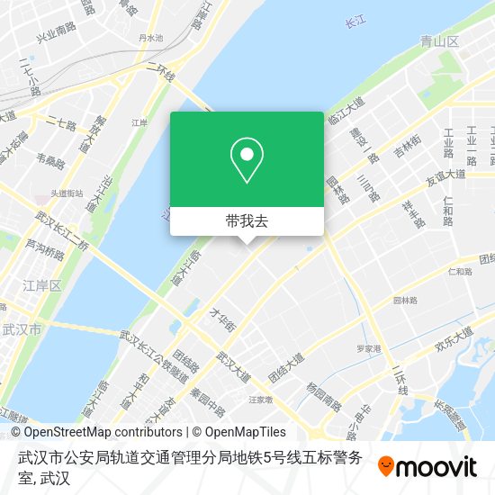 武汉市公安局轨道交通管理分局地铁5号线五标警务室地图