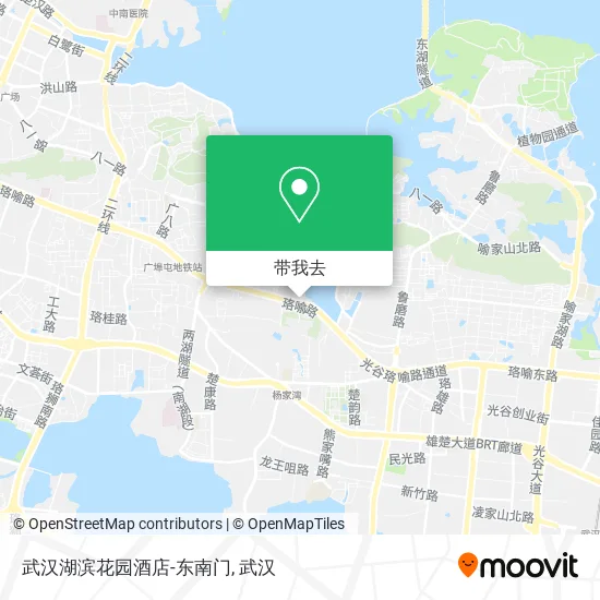 武汉湖滨花园酒店-东南门地图