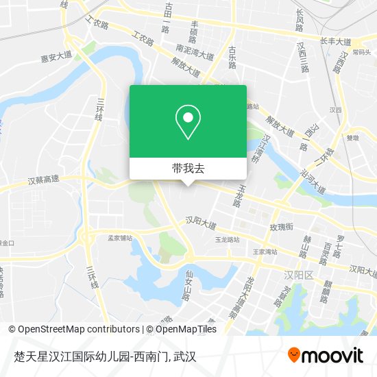 楚天星汉江国际幼儿园-西南门地图