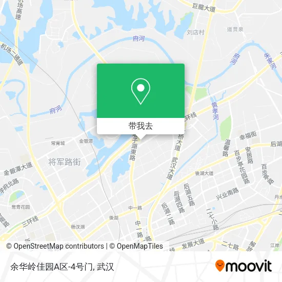 余华岭佳园A区-4号门地图
