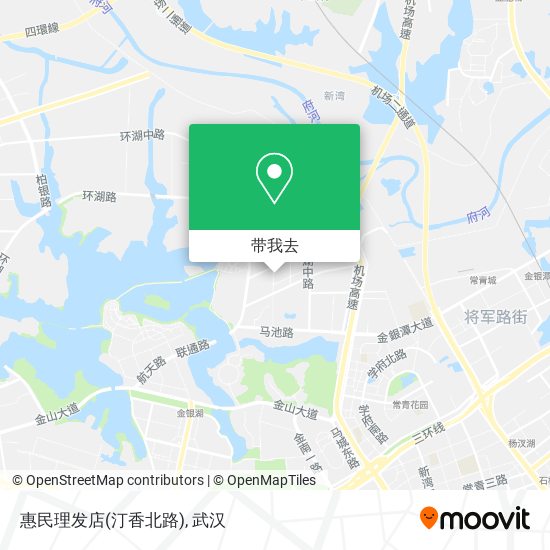 惠民理发店(汀香北路)地图