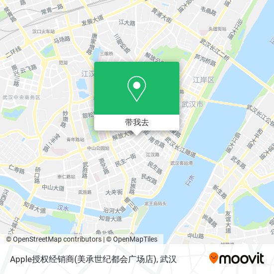 Apple授权经销商(美承世纪都会广场店)地图