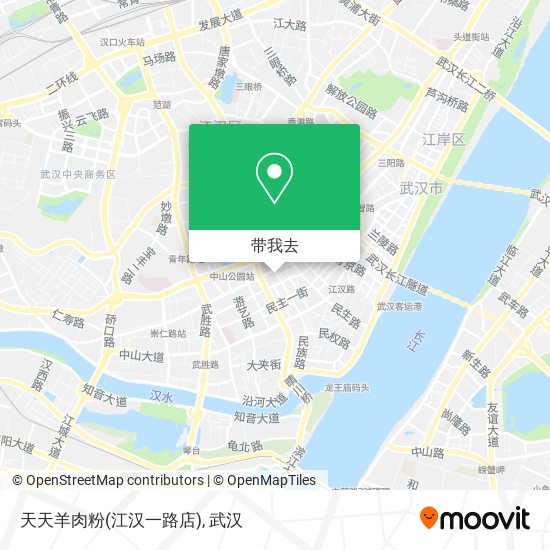 天天羊肉粉(江汉一路店)地图