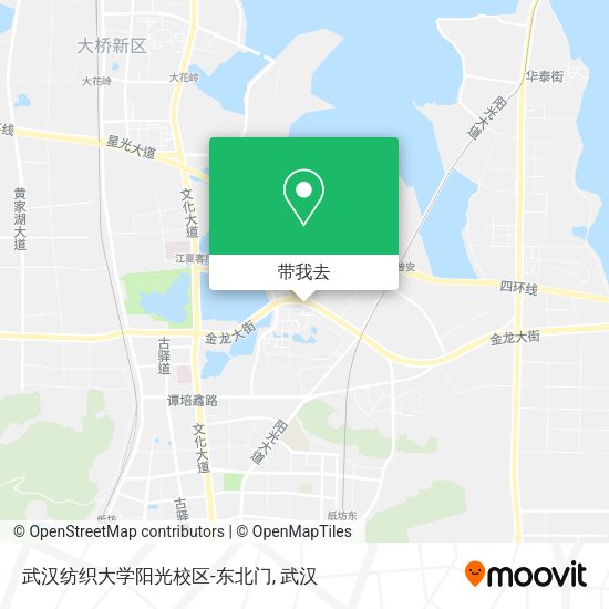 武汉纺织大学阳光校区-东北门地图