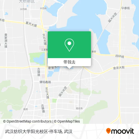 武汉纺织大学阳光校区-停车场地图