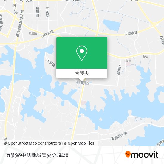 五贤路中法新城管委会地图