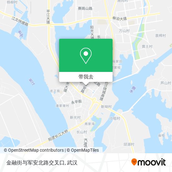金融街与军安北路交叉口地图