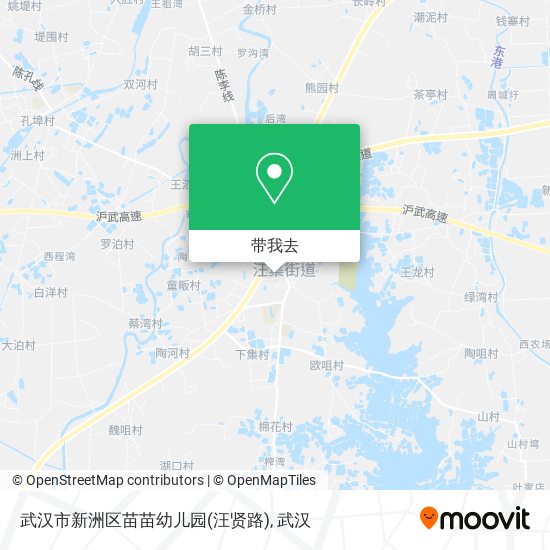 武汉市新洲区苗苗幼儿园(汪贤路)地图