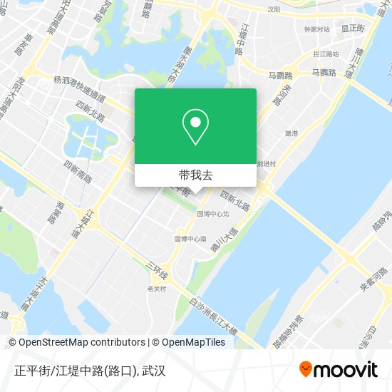 正平街/江堤中路(路口)地图