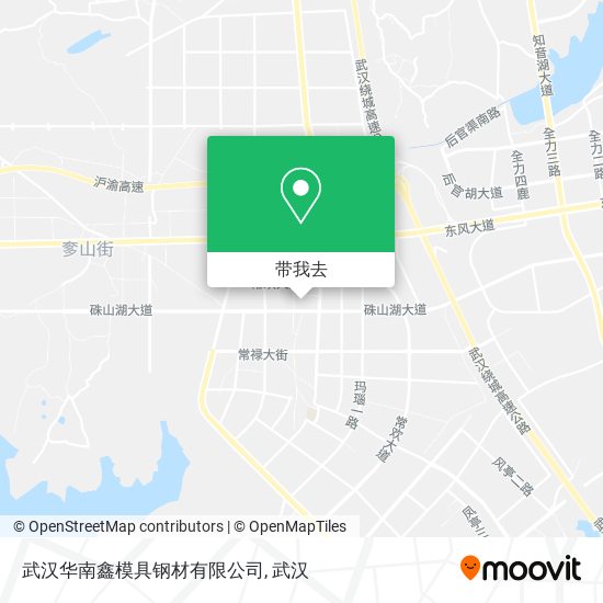 武汉华南鑫模具钢材有限公司地图