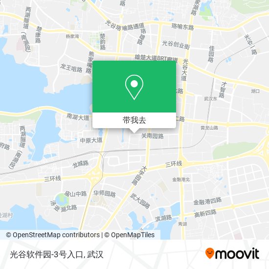 光谷软件园-3号入口地图