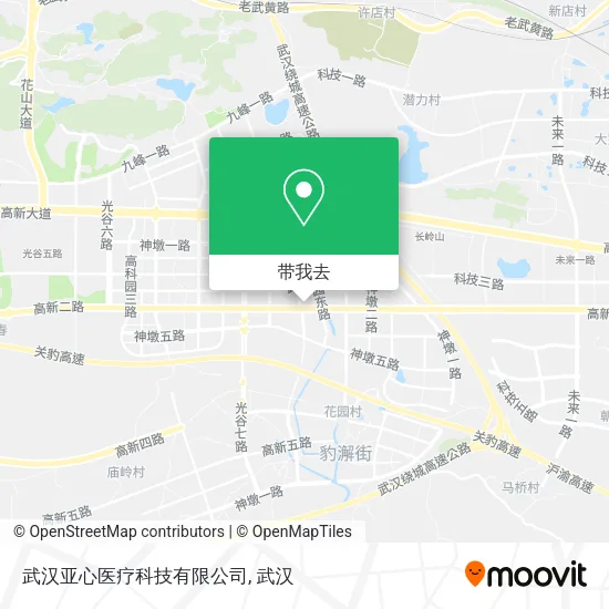 武汉亚心医疗科技有限公司地图